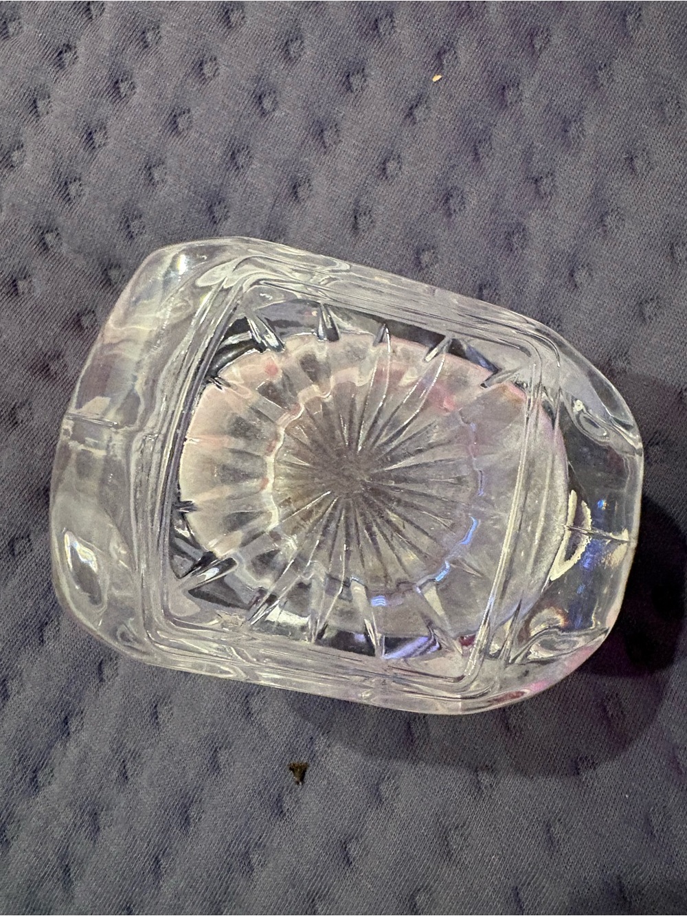 Vintage 24% lead crystal sleigh candy dish collectable excellent condition